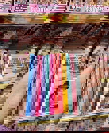 مداد چشم شمعی رنگی پیچی هندیان